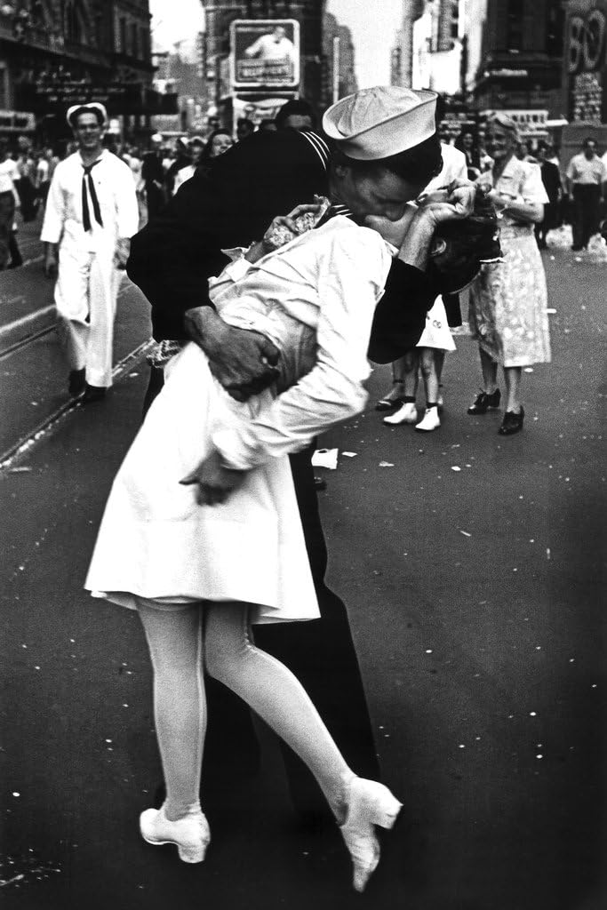 thumbnail image 2 of Kiss The War Goodbye – Vintage WW2 Poster – 24x36 Reproduction – 36447 2 of 3