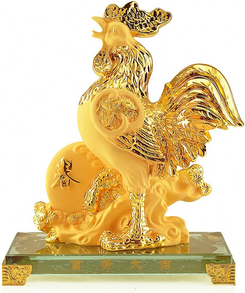 BOYULL Large Size Chinese Zodiac Golden Resin Collectible