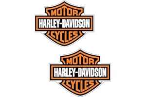 F&B DECALS Motorcycle bar and Shield Design Sticker Vinyl Decal #2 Piece Moto HD Club 3.5"x4.5"