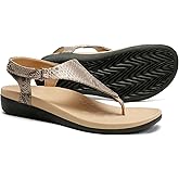 UTENAG Womens Arch Support Sandals Orthotic Adjustable Thong Flip Flops