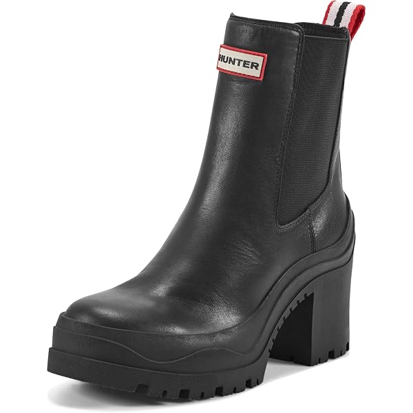 Amazon.com | Hunter Women's Play Chelsea Neo Boots, Black, 5