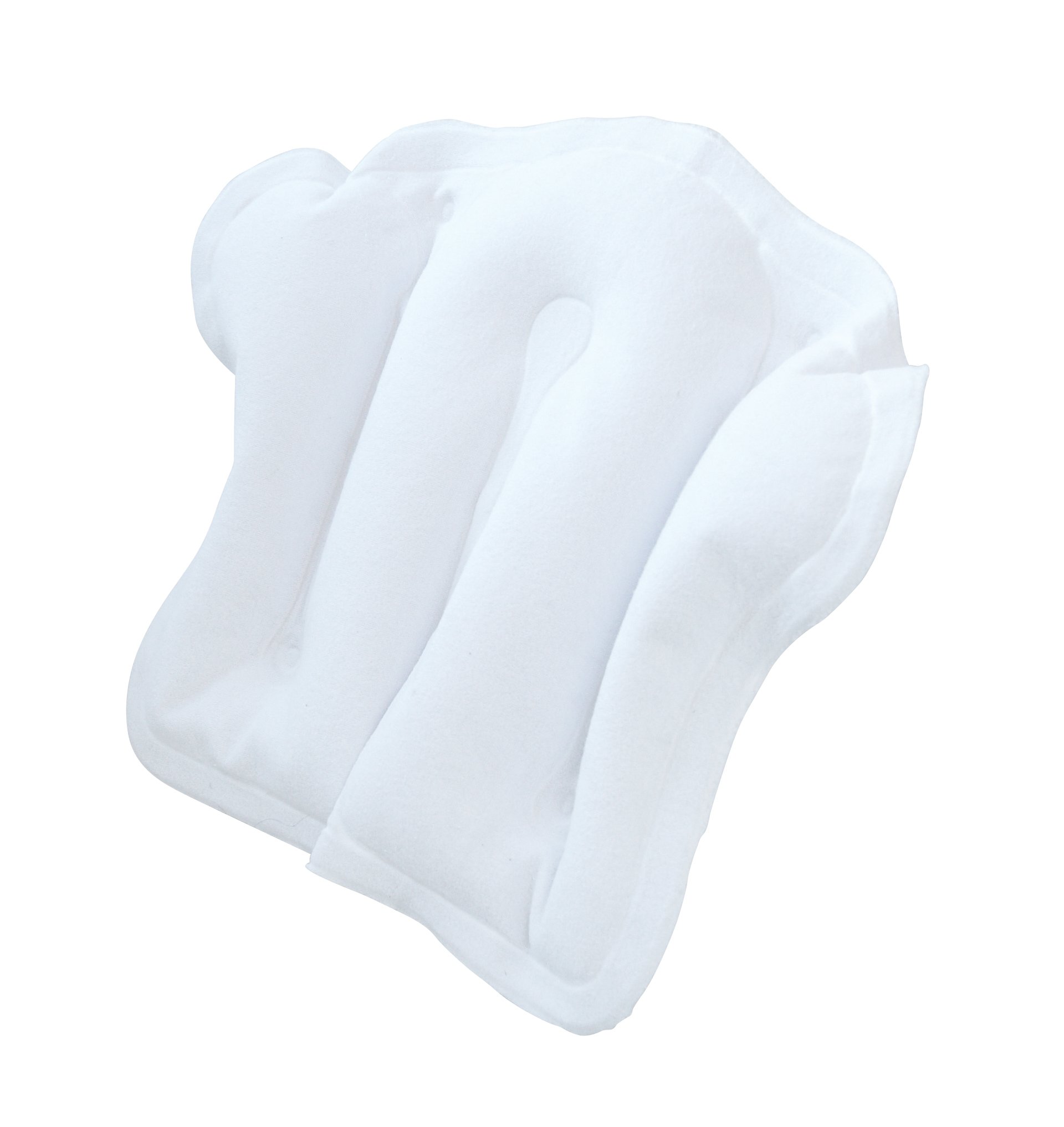 Homecraft Inflatable Bath Pillow, Comfortable Bath Cushion for Head, Neck, and Back, Non-Slip Suction Feet and Terry Cloth Cover, Quality Support, Bathtub Accessory (Eligible for VAT relief in the UK)