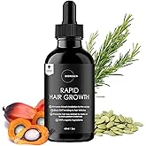 Bioregen co. Rapid Hair Growth Oil for Men and Women | Clinically Proven Organic Rosemary, Pumpkin Seed and Batana | DHT Blocker | Minoxidil Alternative | Scalp Serum for Thinning Hair 2oz