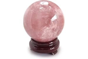 Polar Jade Largest Rose Quartz Crystal Ball on The Market, 205 mm / 8.1" Diameter, Very Rare Love Stone Sphere for Decoration