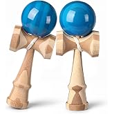 Teyva Daily 2 Pack Kendama Solid Wood Ball Cup for 14+ Teens, Blue | Full Size Pre-strung, Hand-eye Coordination Training, Christmas Teens Adults Gifts, Party Game Toys, Solid Wood Construction