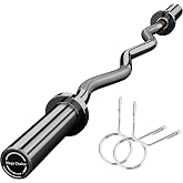 Garvee 7FT/4FT Barbell Bar, 500LB/700LB/1500LB Capacity, Solid Steel | Anti-slip knurling helps maintain control during heavy lifts in home gyms and strength training.