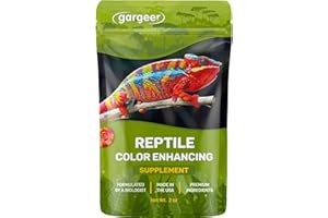 Gargeer All Reptiles Color Enhancer. Magnify Vibrant Colors, and Boost Health with Much Needed Minerals and Vitamins. 2oz Pouch for Weekly Use. Enjoy!