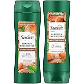 Suave Shampoo and Conditioner Set, Almond & Shea Butter - Moisturizing Shampoo & Conditioner, Dry Hair Treatment, Scented, 12.6 Oz Ea (2 Piece Set)