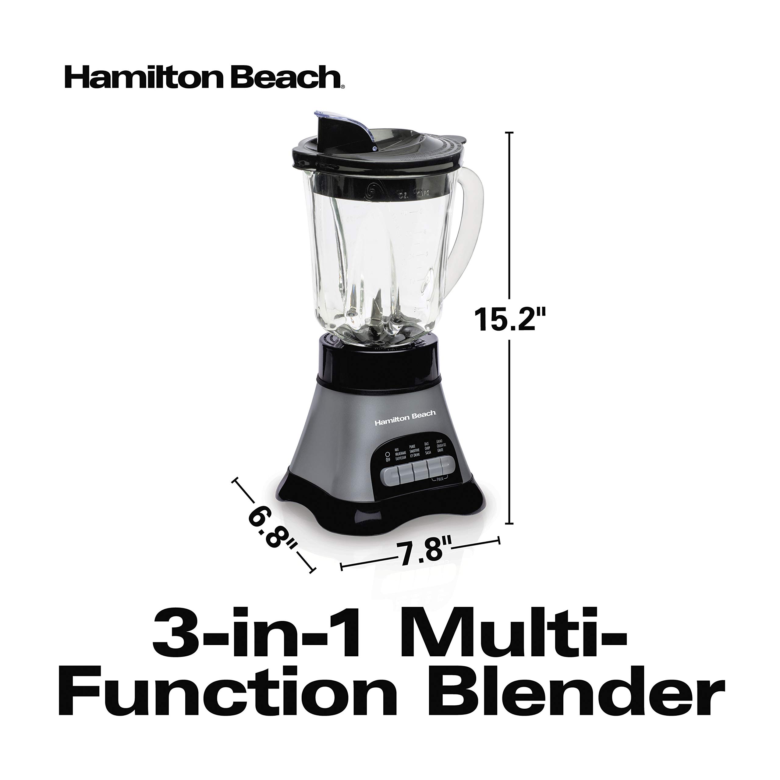 Mua Hamilton Beach Wave Crusher Blender with 40oz Jar, 3Cup Vegetable