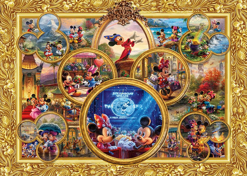 Schmidt Thomas Kinkade: Mickey and Minnie Dreams Collection - 2,000 Pieces Adult Jigsaw Puzzle Ages 14+