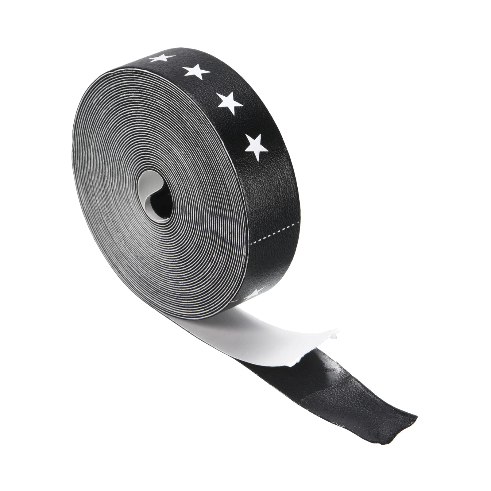 PATIKIL 16.4ft/5M Badminton Racket Head Protector Sticker, PU Racquet Guard Tape Racket Frame Stickers Wear-Resistant, Black