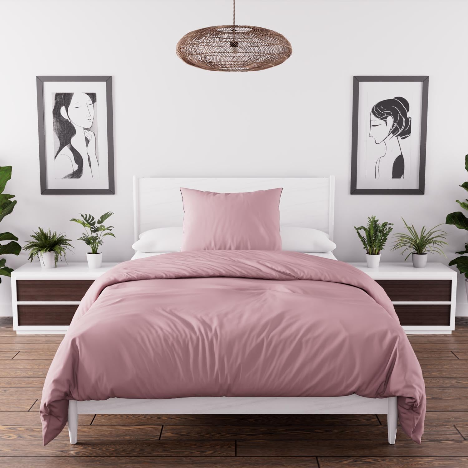 Timeless Bohemian Cover Set of Comforter, Pink, 140 x 200 cm — image 1