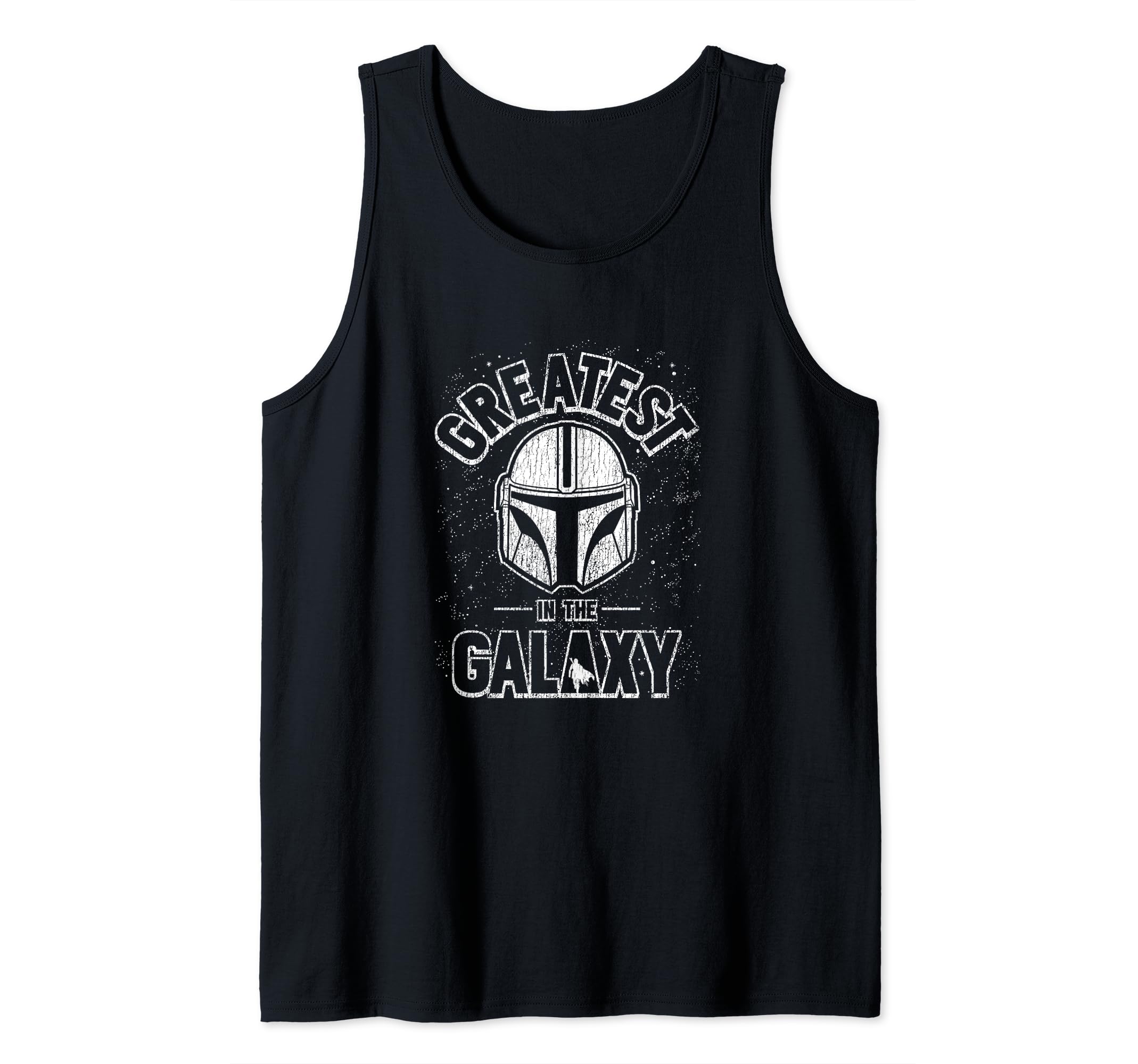 Star Wars: The Mandalorian Helmet Father's Day Greatest Dad Tank Top