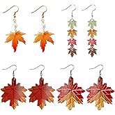 Fall Earrings for Women Maple Leaf Stud Earrings Dangle Thanksgiving Stud Earrings Jewelry Gift for Teen Girls