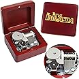 Sinzyo Music Box Vintage Wood Carved Mechanism Musical Boxs Gift For Birthday Valentine's Day Christmas Day(Inuyasha -Wine Red Box)