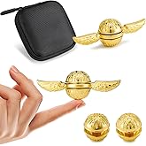 Golden Metal Fidget Spinner for Adults,Fidget Toys for Teens Boys Kids,Quiet Office Classroom Desk Figette Gadgets,Anxiety Stress Relief Sensory Autism Autistic ADHD Christmas Stocking Stuffers Gifts.