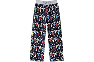 BFUSTYLE Kids Pajama Pants Drawstring Pyjamas Boys Girls Loose Holiday Trousers 7-14 Years Pj Bottoms