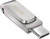 SanDisk Ultra Dual Drive Luxe 1TB USB-C USB-A 150MB/s USB 3.1 Gen 1 All Metal view 3