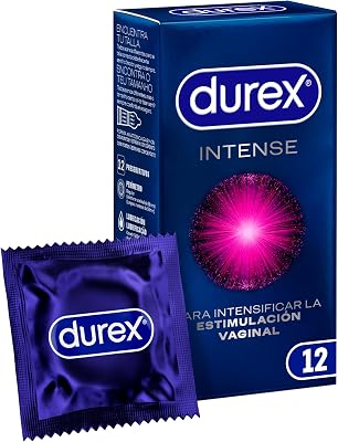Preservativos intensos, com manchas e estrias, com gel Desirex, sensação quente, fria ou formigueira, 12 preservativos