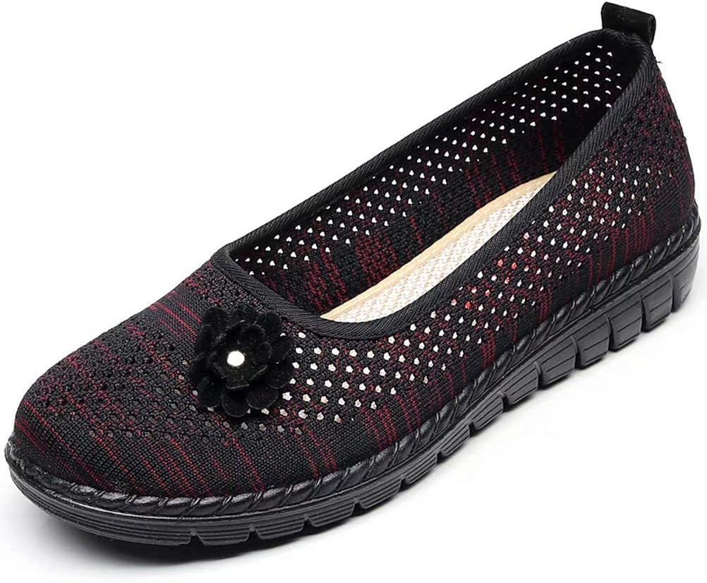 LANCROP Women's Breathable Walking Loafer Flats Casual