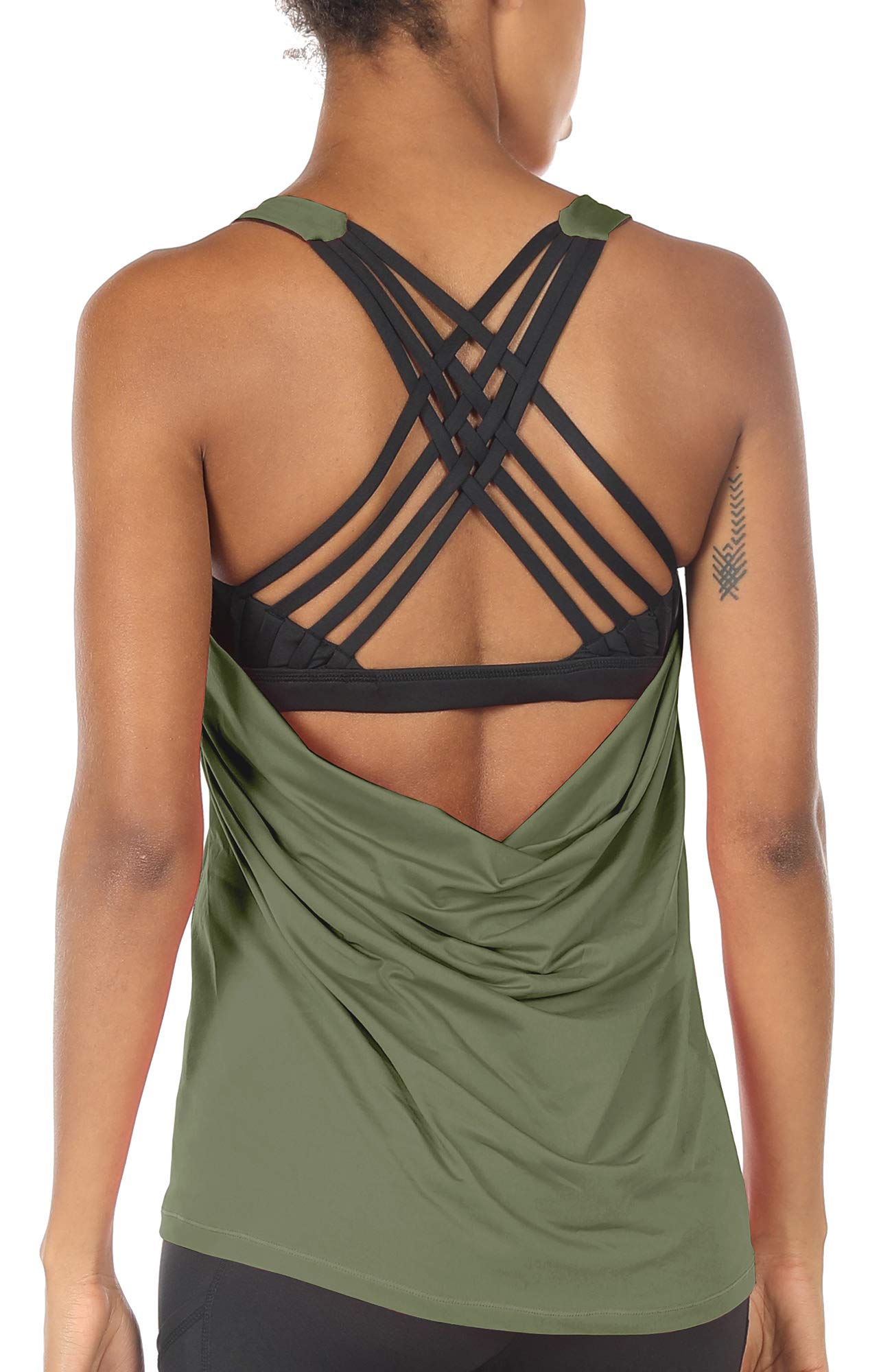 icyzone Yoga Tops