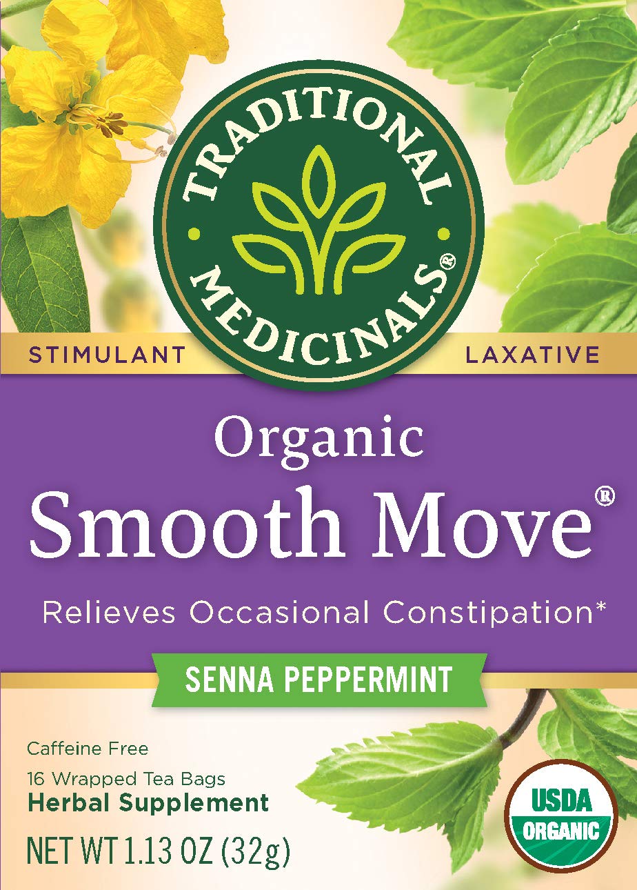 Traditional Medicinals Organic Smooth Move Peppermint Laxative Tea, 16
