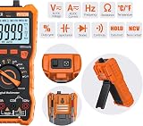 Proster 6000 Counts TRMS Multimeter Auto/Manual Range DC/AC Voltage Current NCV view 2