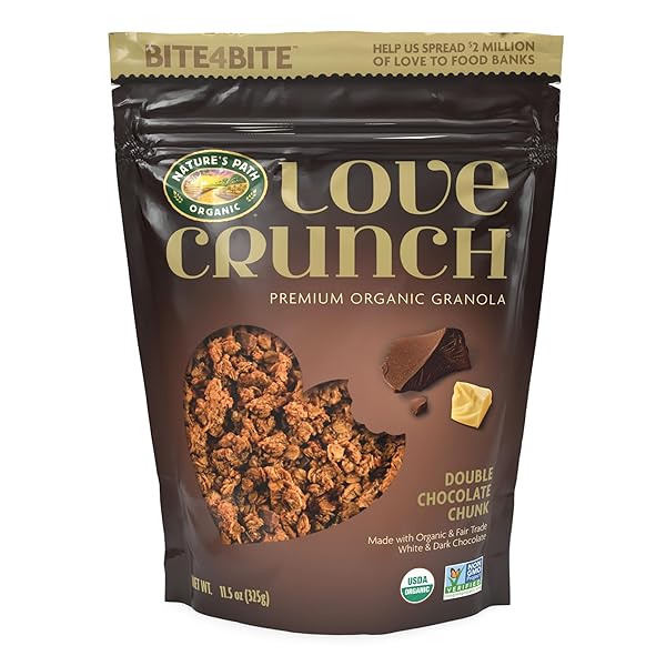 LOVE CRUNCH ORGANIC DOUBLE CHOCOLATE CHUNK GRANOLA, 11.5...