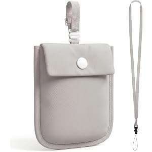 Undercover Bra Wallet, Hidden Travel Pouch with Adjustable Elastic Strap | Snap Button Open, Secret Stash Pocket for Id Card,