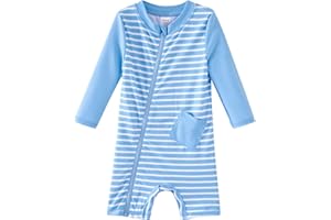 UMELOK Baby Boys' Swimsuit Full Zip UPF 50+ Sun Protection Swimwear
