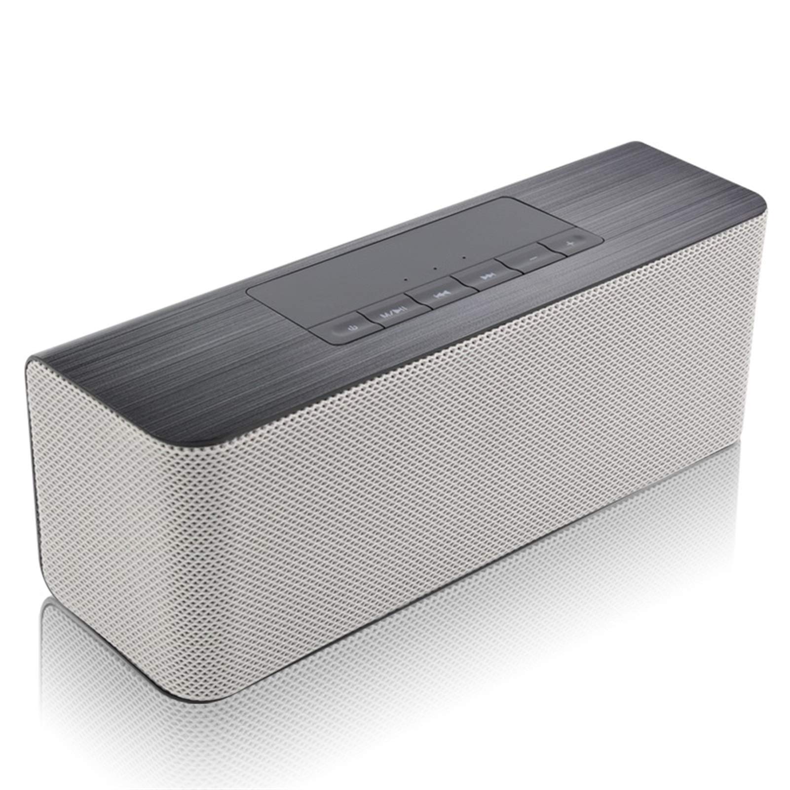 JiaLG Speaker Portable Bluetooth Speaker Stereo Sound 10W System Music Subwoofer Column (Color : Gre