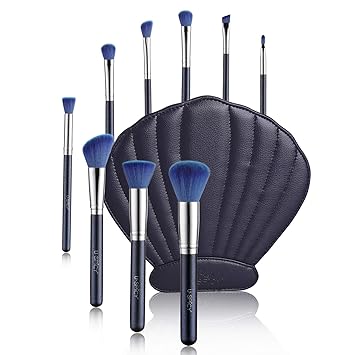 Amazon Com Scofieldly Makeup Brushes Set 2018 3d Mermaid Seashells