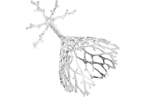 Abaodam Hollow Silver Metal Crystal Ball Stand Decorative Alloy Sphere Holder Display Base for Home Décor