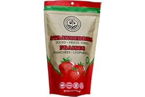 Crunchy Orchard Freeze-Dried Strawberry Slices – 100% Natural Vegan snacks, No Sugar, Low Calorie snacks, Gluten-Free, 50g (1.76 oz) – Freeze-Dried Fruit, Proudly Made in North-America