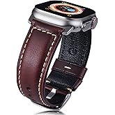 Gitalian Leather Band Compatible with Apple Watch Ultra3/2/1 Band 49mm 46mm 45mm 44mm 42mm for Men, Genuine Leather Replacement Strap for iWatch Series 10 9 8 7 6 5 SE
