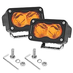 ANGU-OFFROAD Amber LED Combo Pod Lights, 2PCS 3