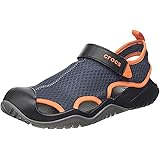 crocs men's swiftwater leather fisherman sandals