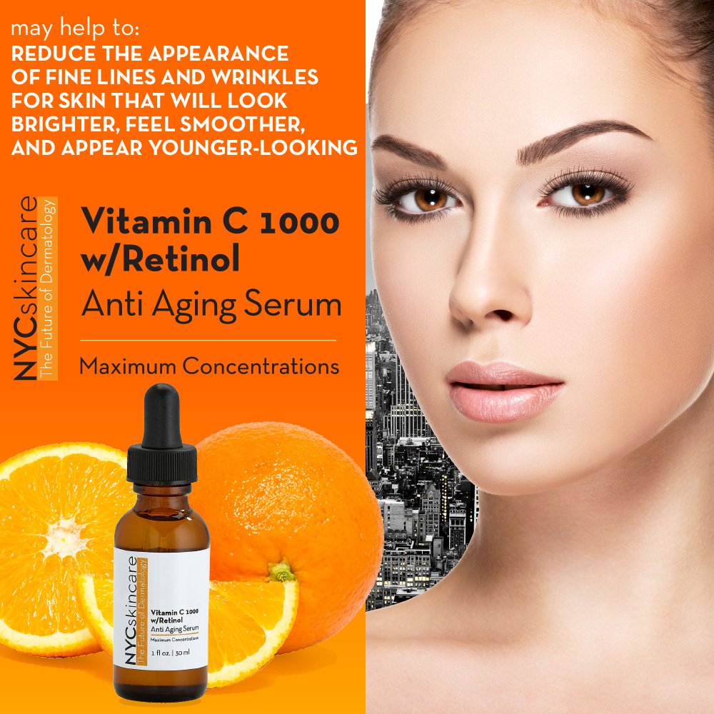 nyc skincare vitamin c 1000 serum with retinol
