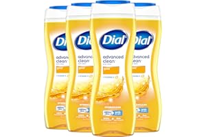 Dial Body Wash, Advanced Clean Gold, 16 Fl Oz, Pack of 4, Hydraclean Complex & Vitamin E, Gentle, Leaves Skin Feeling Nourished, Dermatologist-Tested, No Parabens & Sulfates