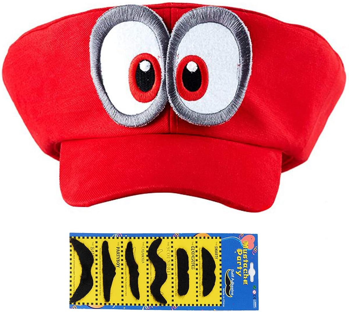 SKYC PXIYOU Super Mario Bros Hat Cosplay Kids Adult Halloween Costume Baseball Anime Unisex Role Play Hat Odyssey Red, 23-24 inch: Clothing
