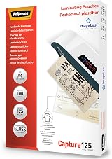 Fellowes A4 Laminating Pouches Gloss 250 Micron 100 Sheets