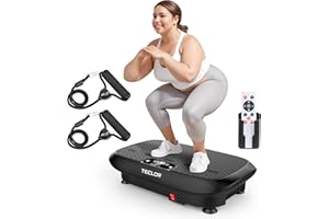 Teclor Premium Vibration Plate Exercise Machine for Lymphatic Drainage, Weight Loss, Whole Body Workout Power Vibration Plate, Shake Plate,Home Gym Fitness Equipment