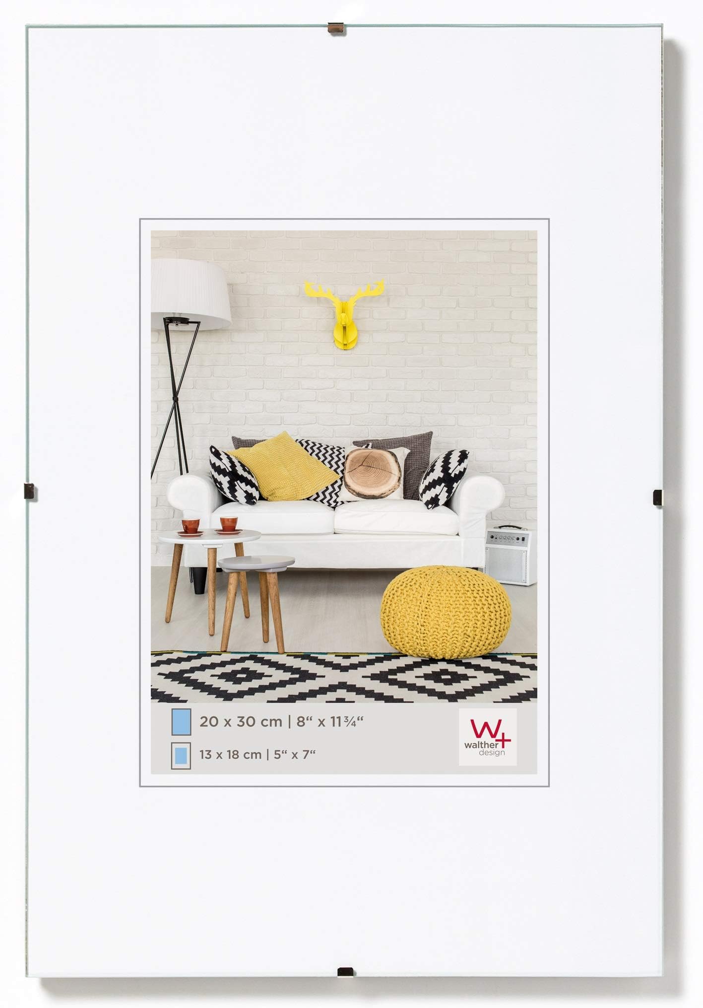 Walther Picture Frame, Clear Glass, 70 x 100 cm