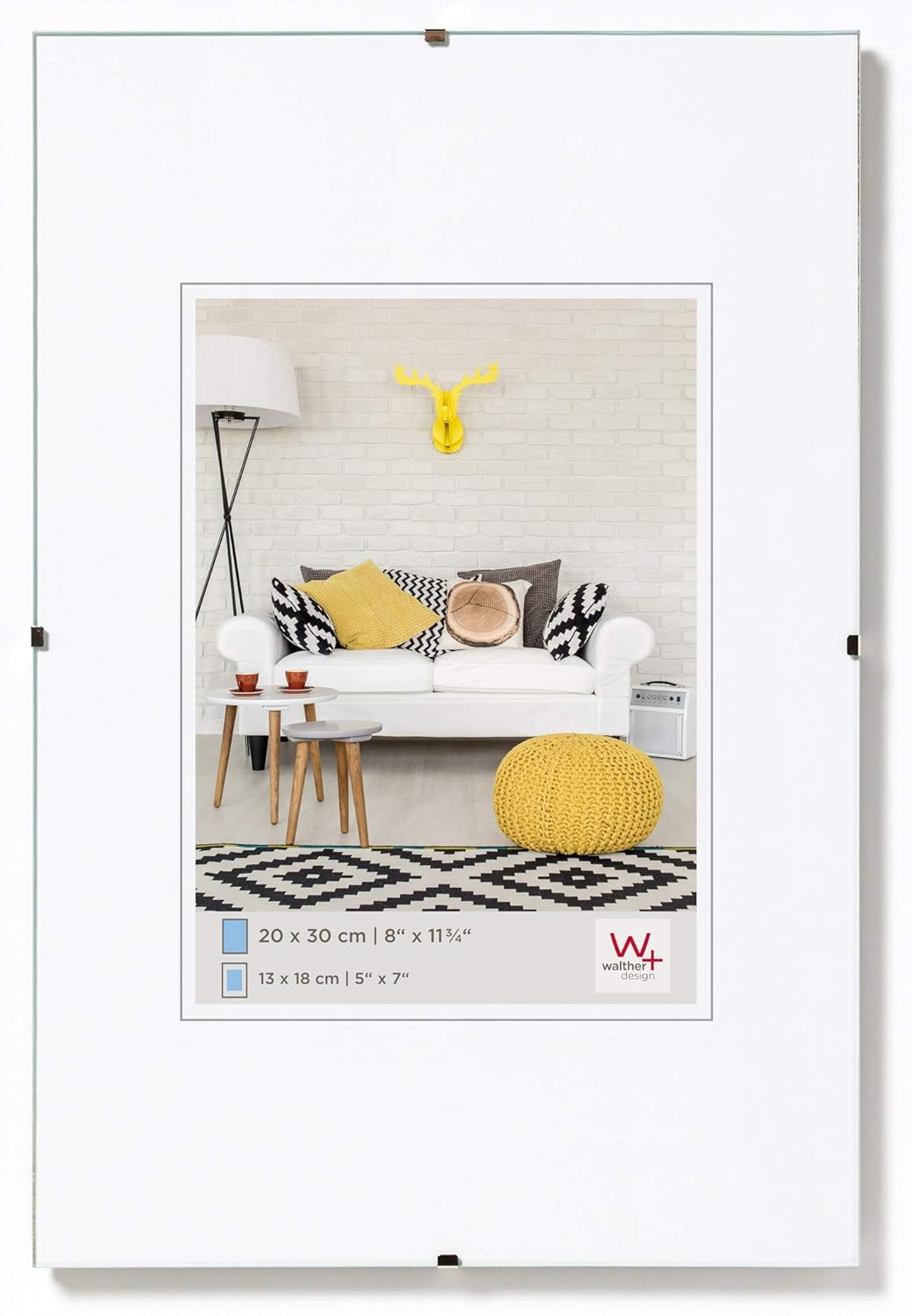 Cornici foto Walther Design Portafoto Senza Cornice 30x40 cm Vetro Trasparente 30 x 40 cm, Casa Cornici foto Walther Design Portafoto Senza Cornice 30x40 cm Vetro Trasparente 30 x 40 cm, Casa
