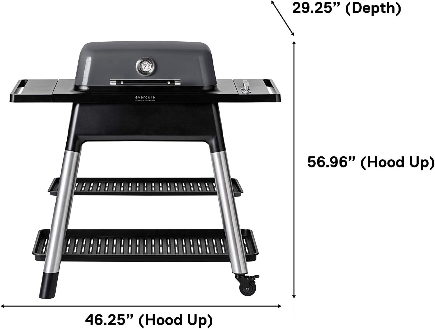 review Everdure FORCE by Heston Blumenthal 2-Burner Liquid Portable Propane Gas Grill, Cover and Accessory Bundle: Die-Cast Aluminum Body, Graphite