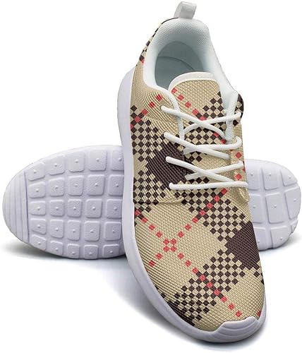 checkerboard tennis shoes