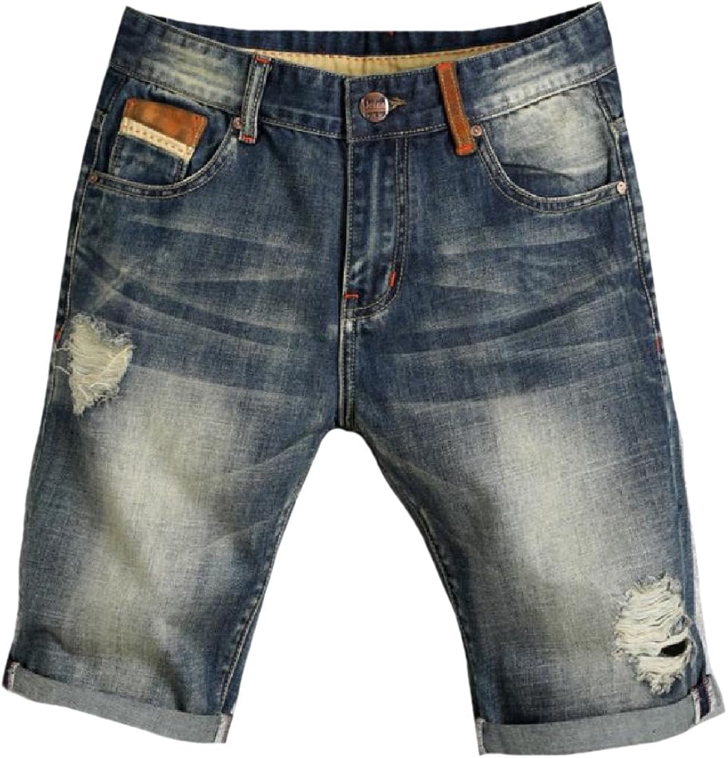denim rugged shorts