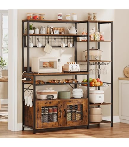 Bakers Rack At Home Depot Tier Bakery Rack Bestier Rustic Brown