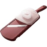 Kyocera Advanced Ceramic Double-edged Mandolin Slicer With Guard, Red