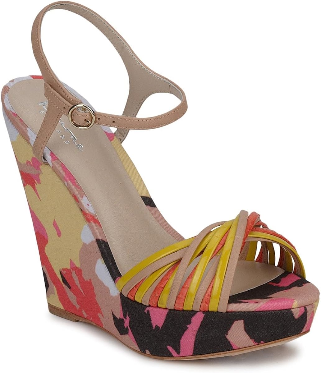 Amazon.com | Bourne Karmel Sandals Women Beige/Multicolour - 8.0 - Sandals Shoes | Sandals
